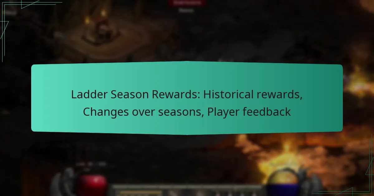 Ladder Season Rewards: Historical rewards, Changes over seasons, Player feedback