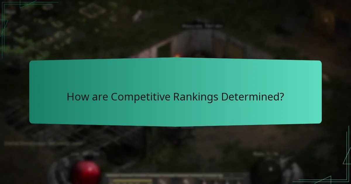 How are Competitive Rankings Determined?