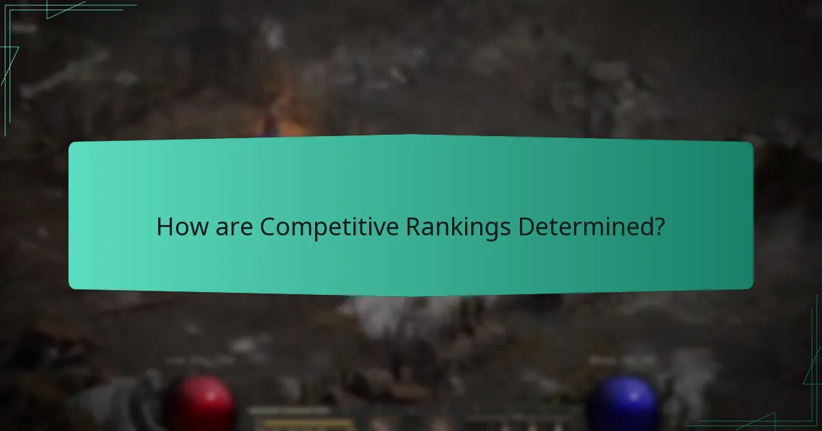 How are Competitive Rankings Determined?