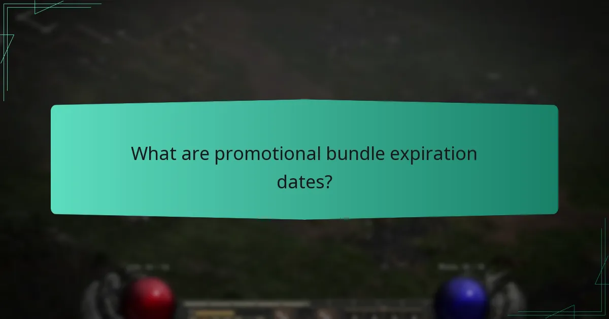 What conditions apply to promotional bundles?