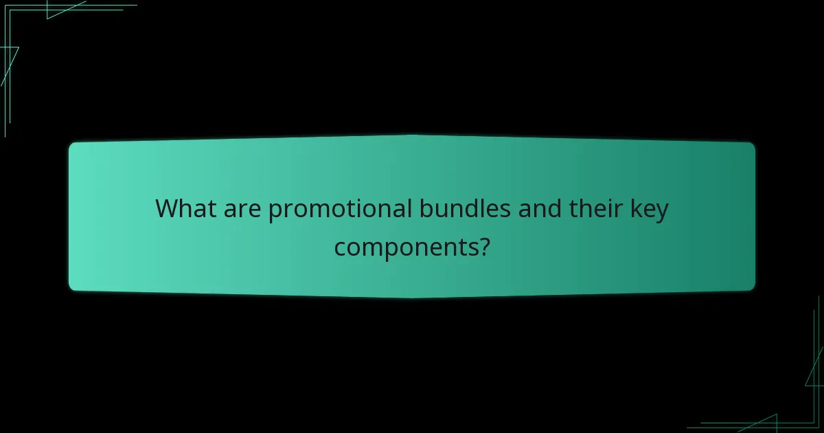 What are popular examples of promotional bundles?