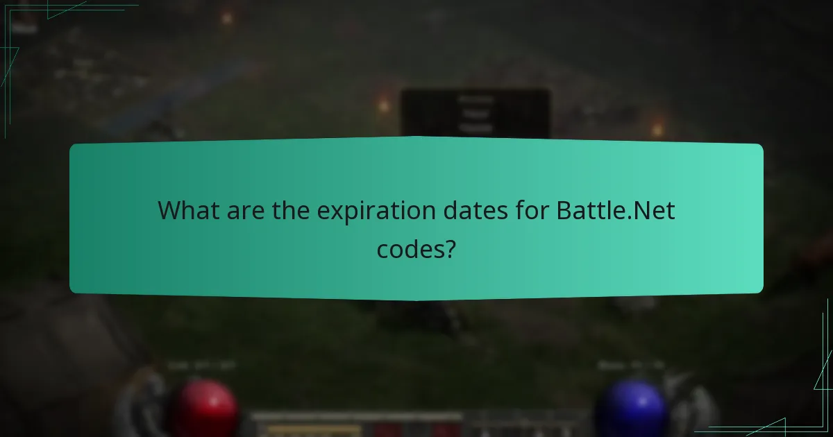 What are the expiration dates for Battle.Net codes?