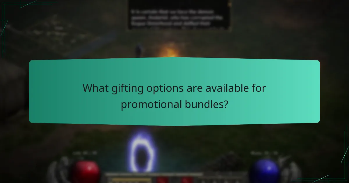 What gifting options are available for promotional bundles?