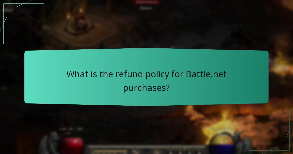 What is the refund policy for Battle.net purchases?