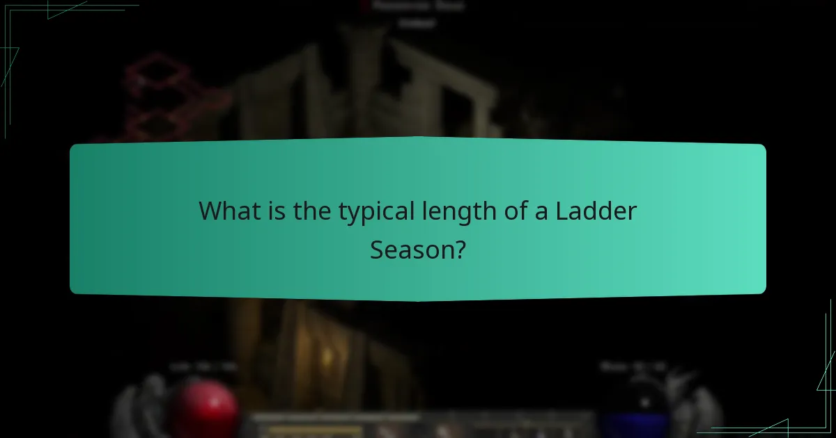 What is the typical length of a Ladder Season?