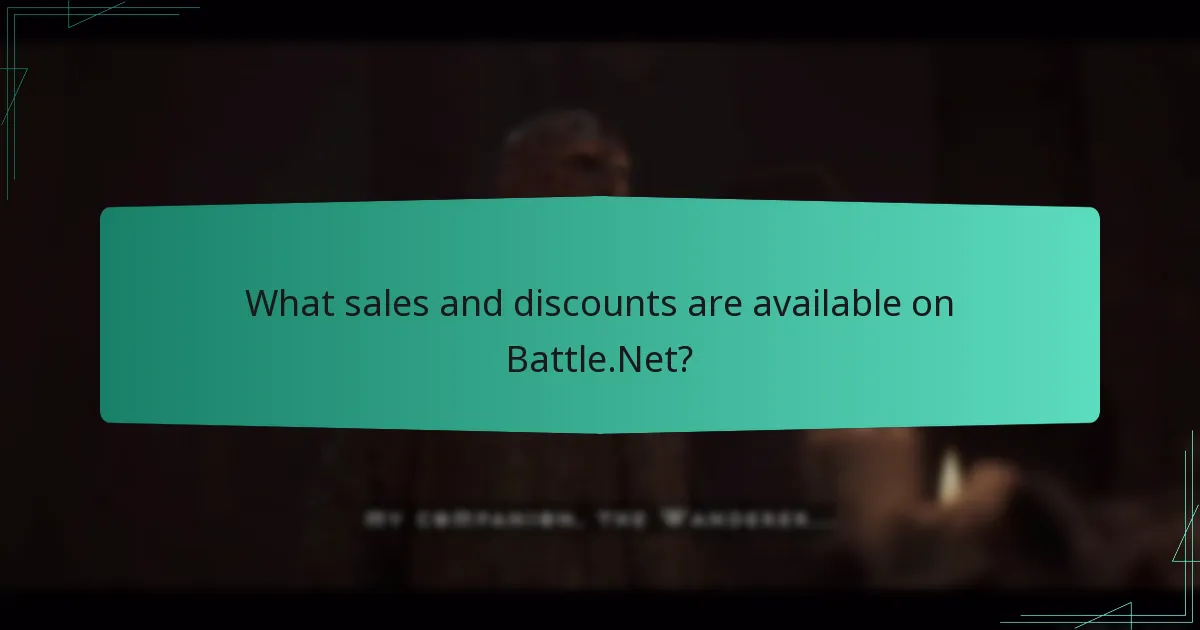 What sales and discounts are available on Battle.Net?