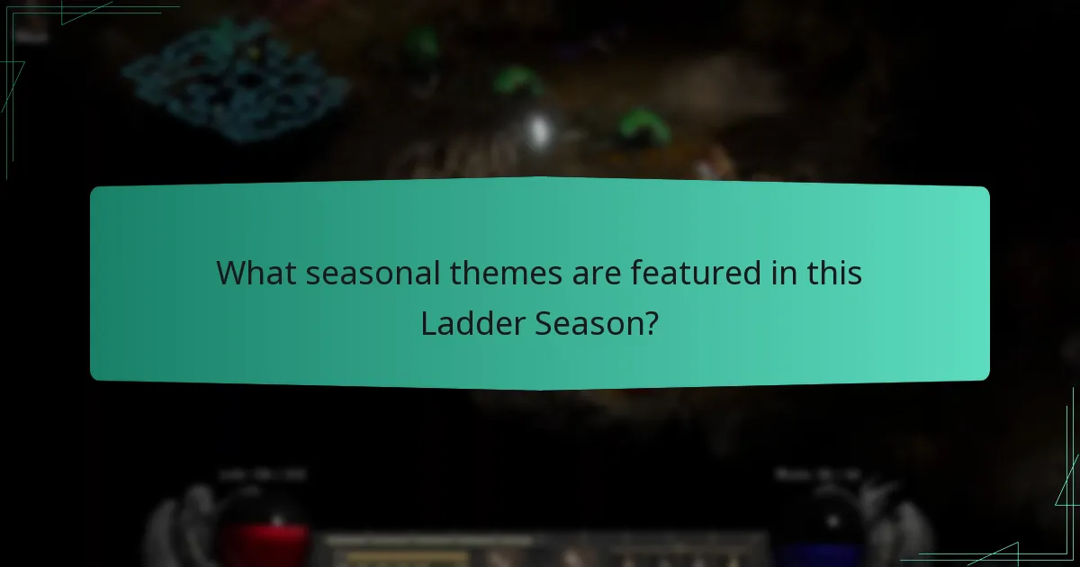 What seasonal themes are featured in this Ladder Season?